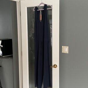 Quince Deep Blue Jumpsuit size M